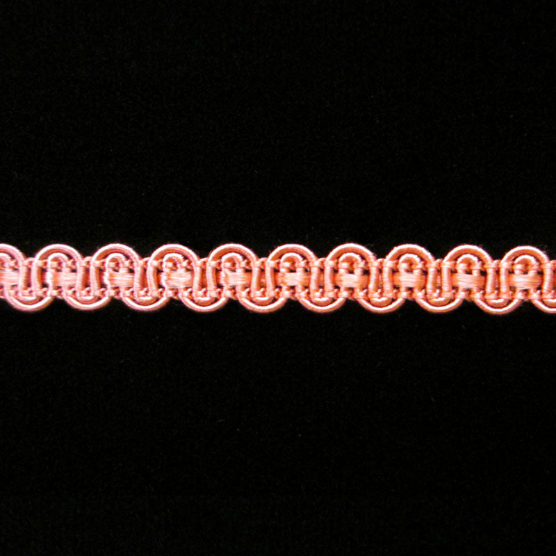 640.17 Dark salmon pink gimp 1/4" (6mm) - Palladia Passementerie
