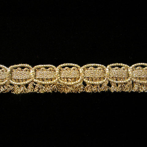 753 Kilt metallic gimp antique gold ½" (12mm) - Palladia Passementerie

