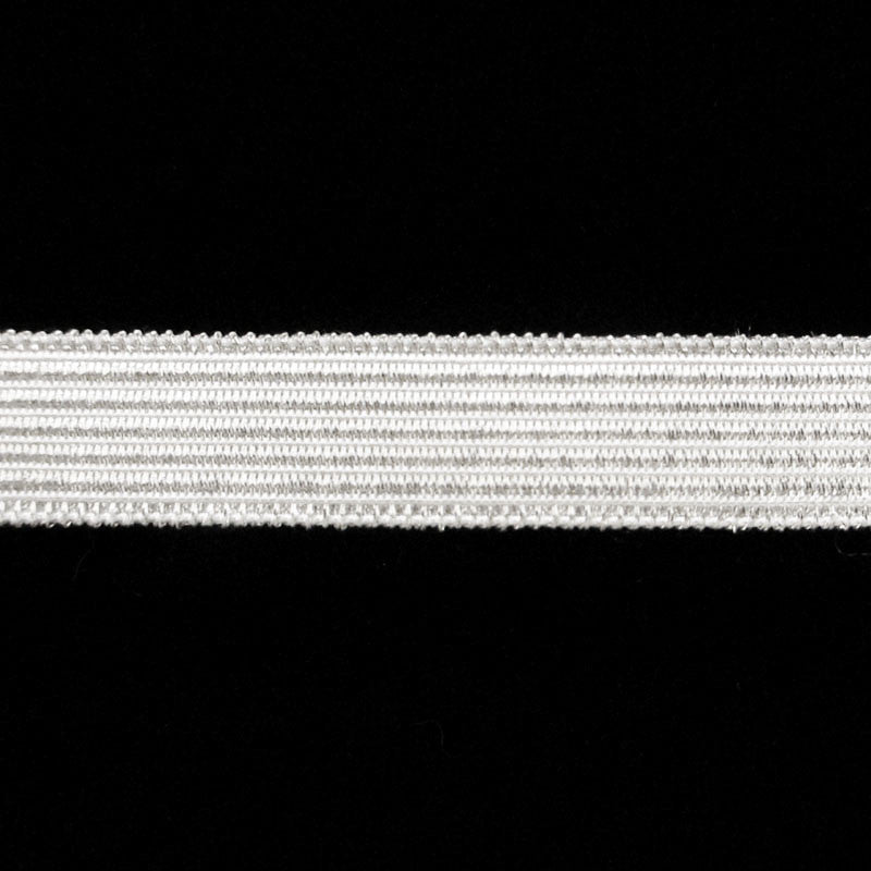 820.1 Military stripe metallic galloon bright silver narrow 1/2" (13mm) - Palladia Passementerie
 - 1