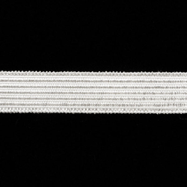 820.1 Military stripe metallic galloon bright silver narrow 1/2" (13mm) - Palladia Passementerie
 - 1