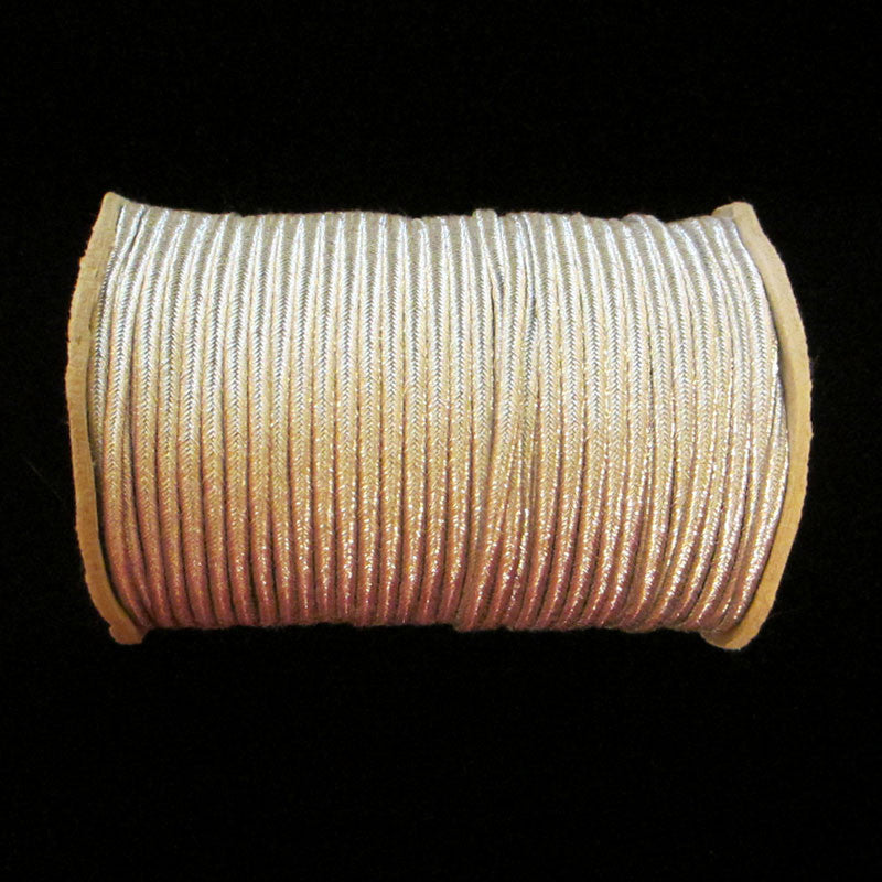 104.3 Large soutache bright silver 3/16" (4.5mm) - Palladia Passementerie

