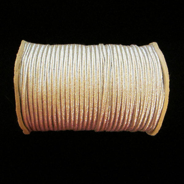 104.3 Large soutache bright silver 3/16" (4.5mm) - Palladia Passementerie
