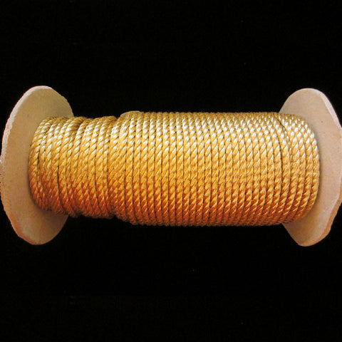 20.1 Metallic cord bright gold 1/8" (3mm) - Palladia Passementerie
