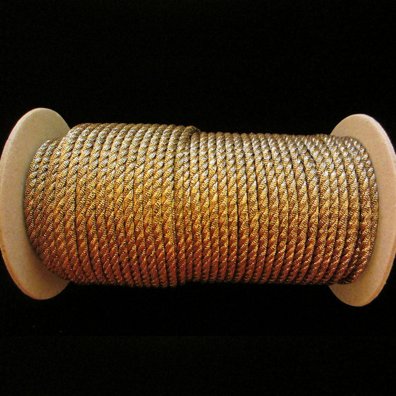 20.2 Metallic cord antique gold 1/8 (3mm)