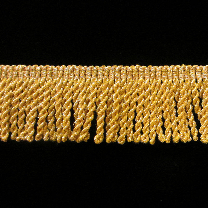 2 1/4 inch (57mm) Gold Tassel Fringe