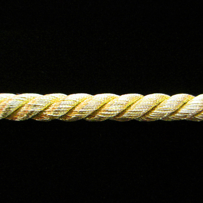 313.1 Large metallic cord bright gold 1/4" (6mm) - Palladia Passementerie
