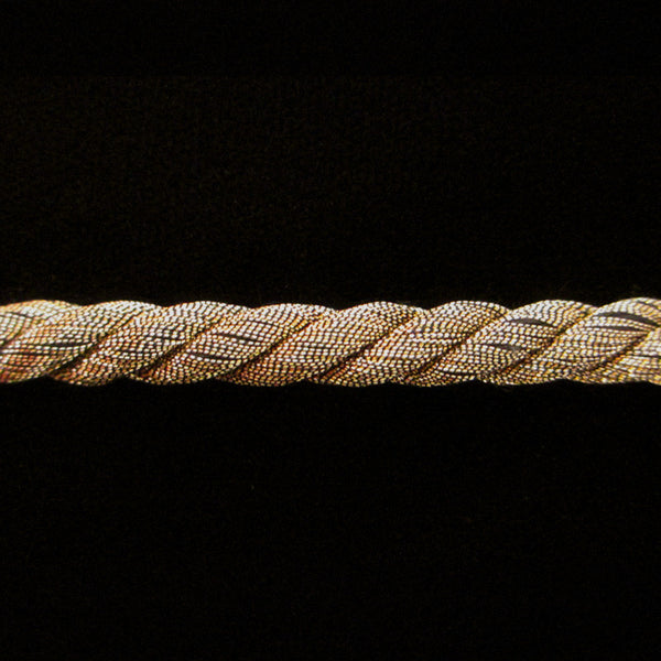 313.2 Large metallic cord antique gold 1/4" (6mm) - Palladia Passementerie
