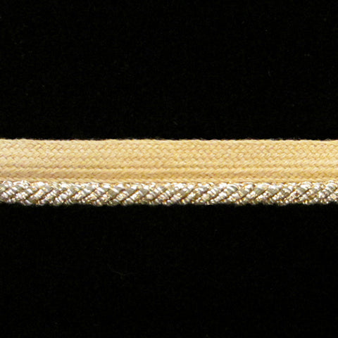 352 Metallic piping antique-gold ⅜" (9mm) - Palladia Passementerie
 - 1