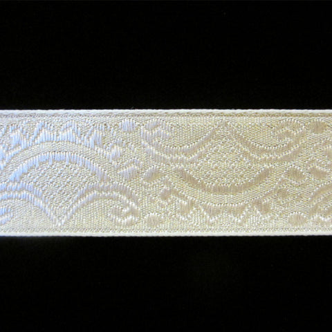 Pale Gold Double Face Silk Satin Ribbon 24mm - Renaissance Fabrics