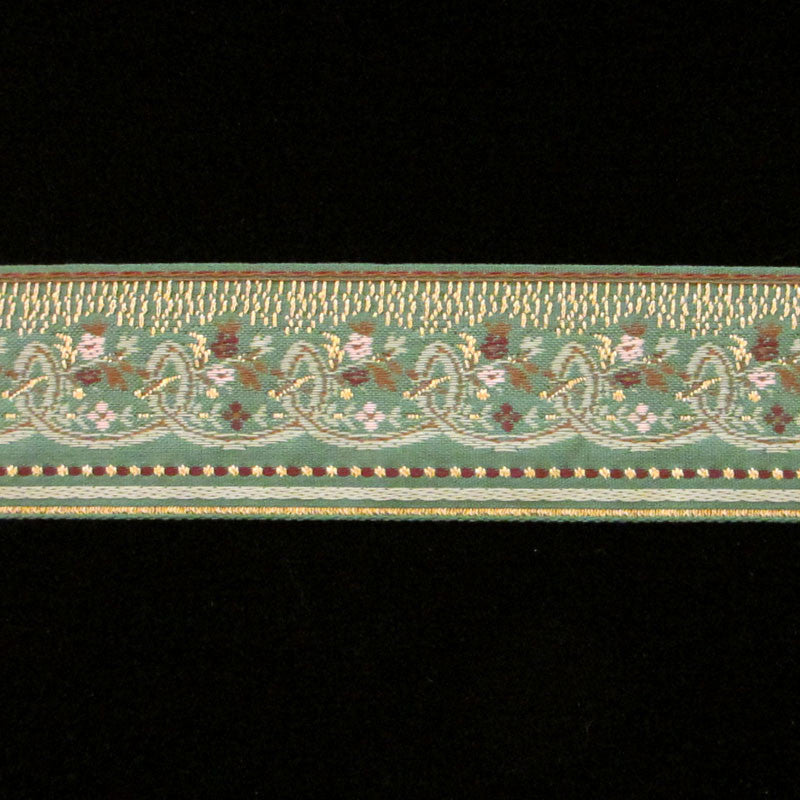 425 Mozart jacquard trim 1-1/4" (32mm) - Palladia Passementerie
 - 1