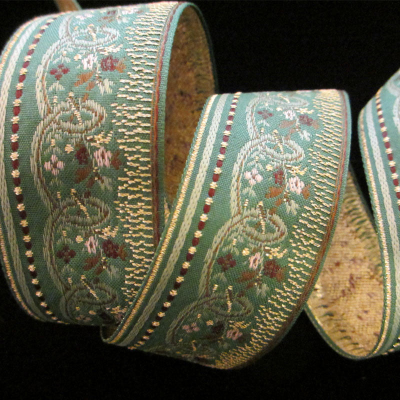 425 Mozart jacquard trim 1-1/4" (32mm) - Palladia Passementerie
 - 2