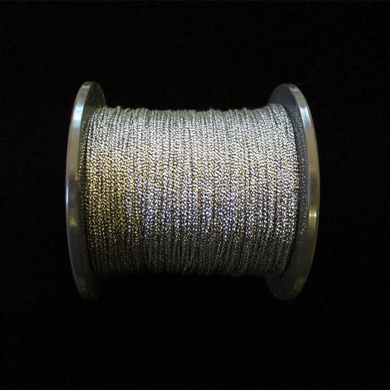 55.4 Mini metallic cord antique silver - 1/64" (0.4mm) - Palladia Passementerie
