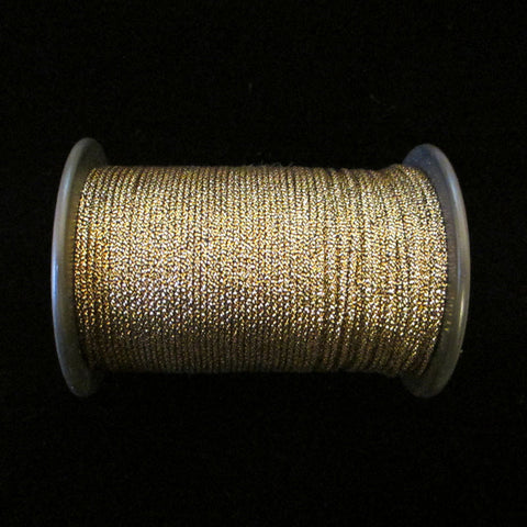 109 Yds Narrow Metallic Gold Cord Trim 1/32