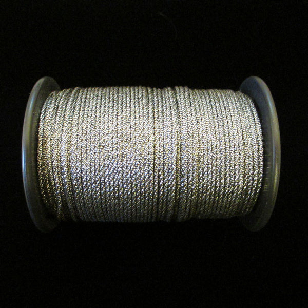 56.4 Metallic cord antique silver 1/32" (0.8mm) - Palladia Passementerie
