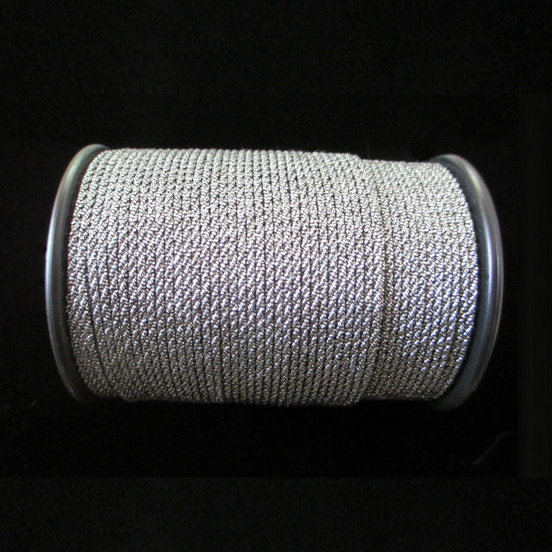 57.4 Metallic cord antique silver 1/16" (1.6mm) - Palladia Passementerie
