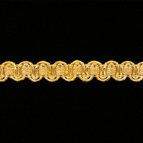 621.1 Large U-loop metallic gimp bright gold 3/8" (9mm) - Palladia Passementerie

