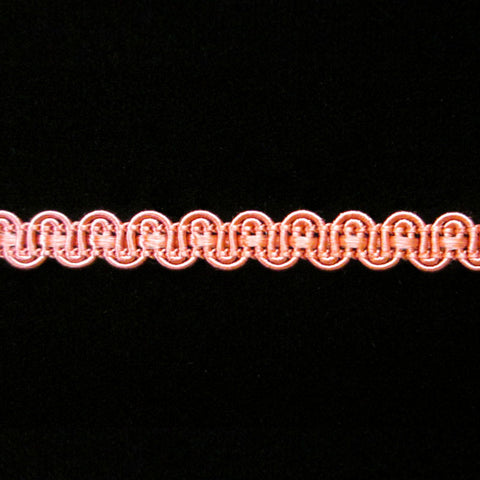 640.17 Dark salmon pink gimp 1/4" (6mm) - Palladia Passementerie
