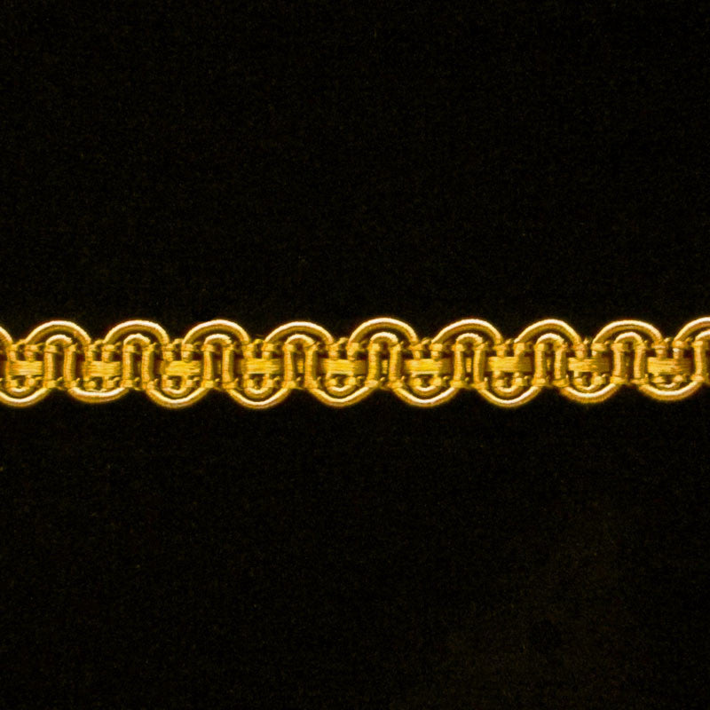 640.4 Dark gold gimp 1/4" (6mm) - Palladia Passementerie
