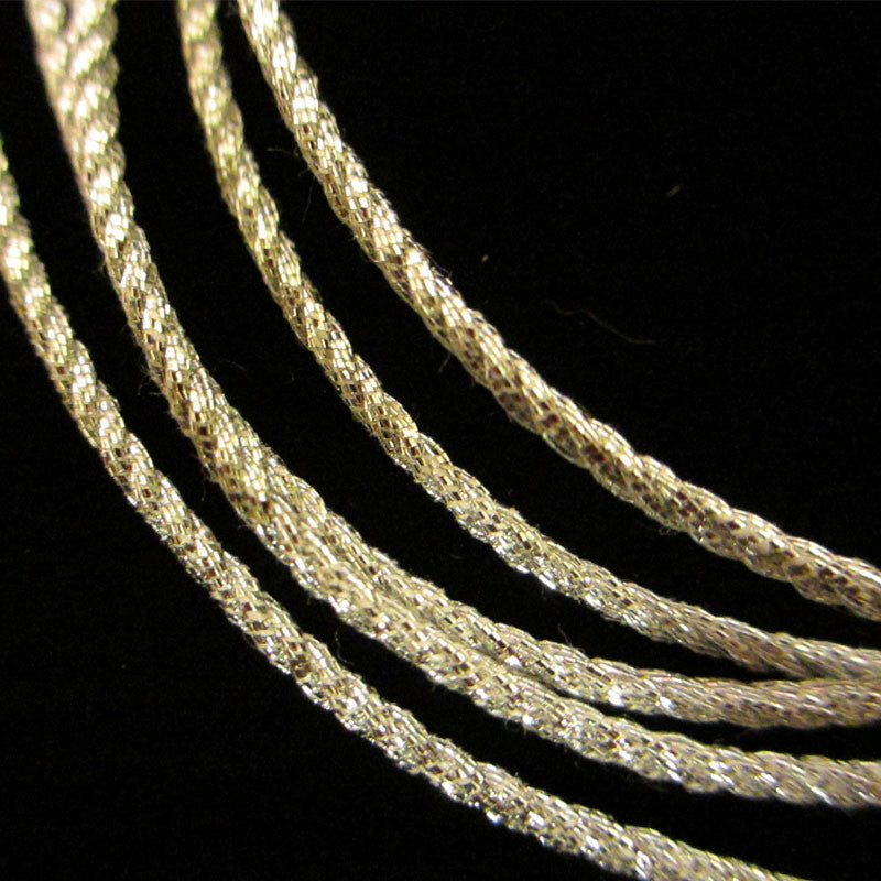 57.3 Metallic cord bright silver 1/16" (1.6mm) - Palladia Passementerie
 - 2