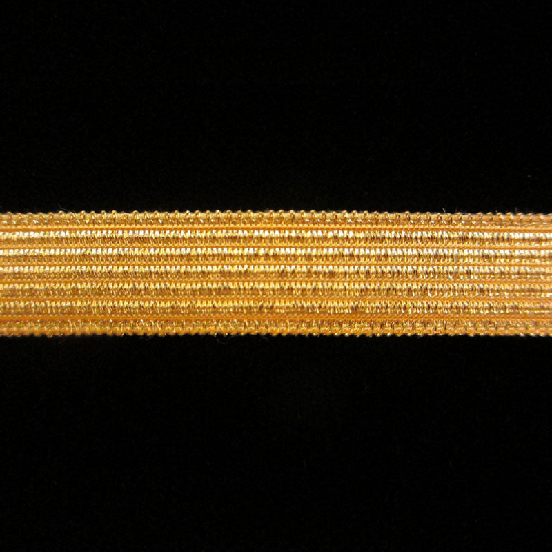 821.1 Military stripe metallic galloon bright gold narrow 1/2" (13mm) - Palladia Passementerie
