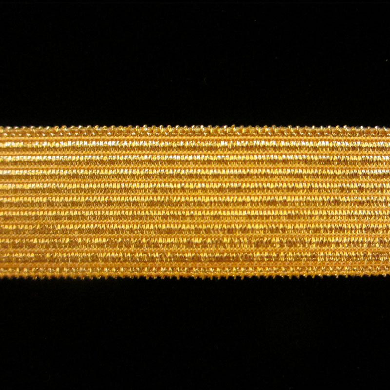 821.2 Military stripe metallic galloon bright gold wide 3/4" (19mm) - Palladia Passementerie
 - 1