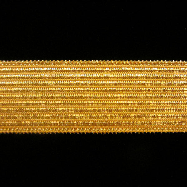 821.2 Military stripe metallic galloon bright gold wide 3/4" (19mm) - Palladia Passementerie
 - 1
