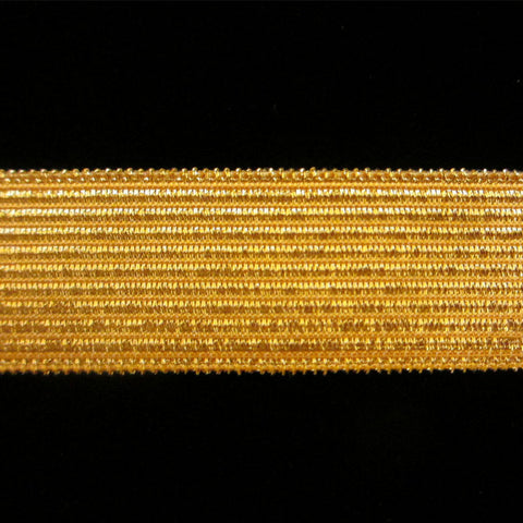 821.2 Military stripe metallic galloon bright gold wide 3/4" (19mm) - Palladia Passementerie
 - 1