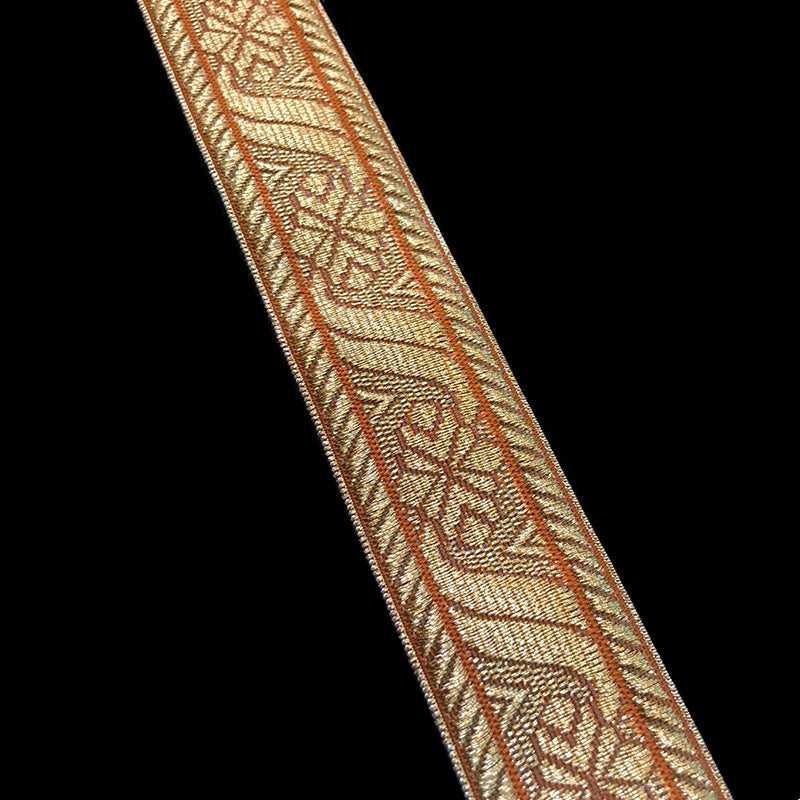 871.2 Metallic galloon trim - "Scroll" bright gold 1-1/8" (30mm)