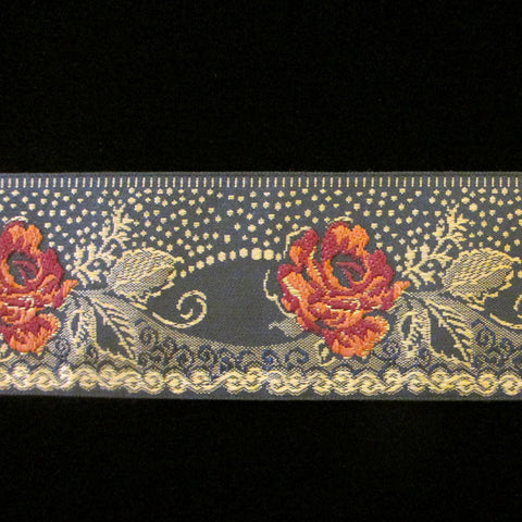 415 Malmaison jacquard trim 1-3/4" (44mm) - Palladia Passementerie
 - 1