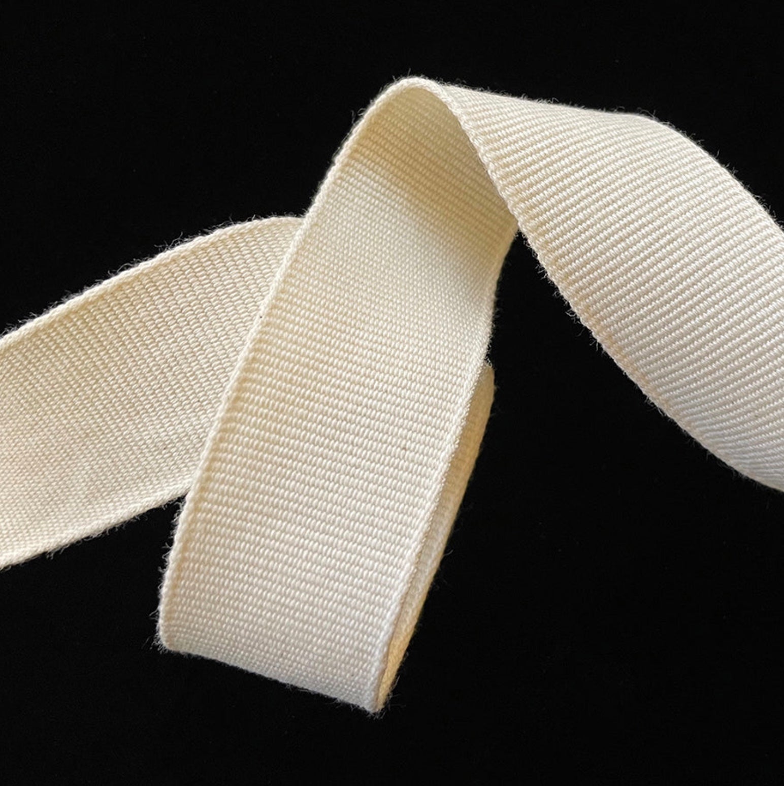 Grosgrain Ribbon White 1 | Harts Fabric