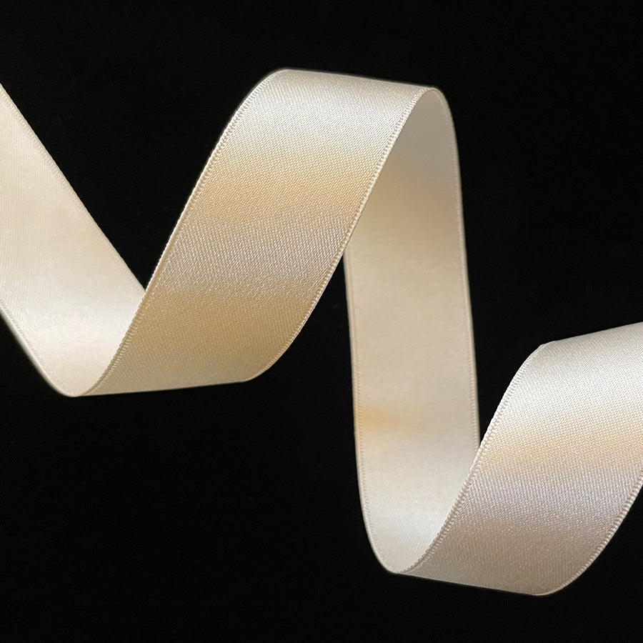 Ivory Silk Satin Ribbon